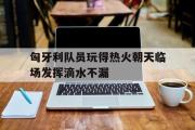 开云体育APP下载-匈牙利队员玩得热火朝天临场发挥滴水不漏的简单介绍